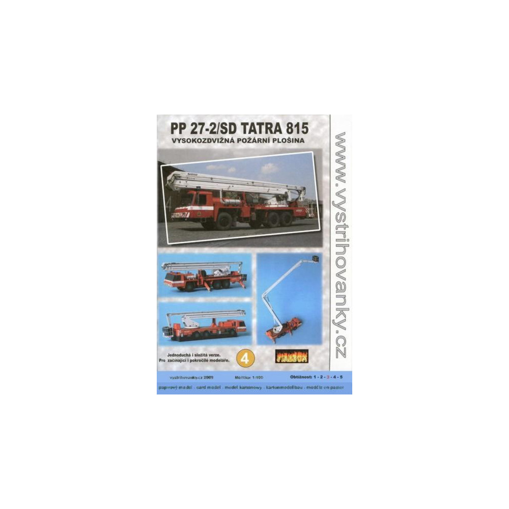 Požární plošina TATRA 815 PP 27-2/SD